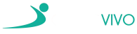 Logotipo branco da Clínica Corpo Vivo Alpha, projetado para uso no rodapé do site em fundos claros.